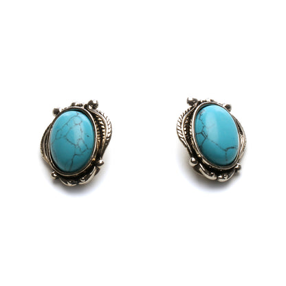 Aztec Clip Earrings