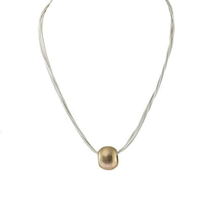 silver-liquid silver-gold-pendant-necklace