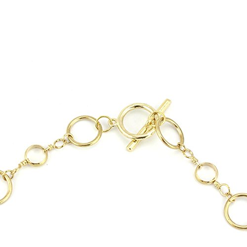 Gold Plated Necklace with Genuine Shell Disks
