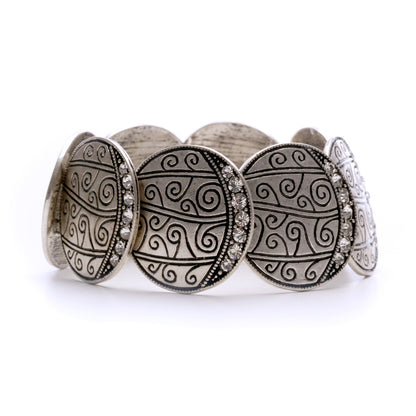 silver-disk-stretch-bracelet