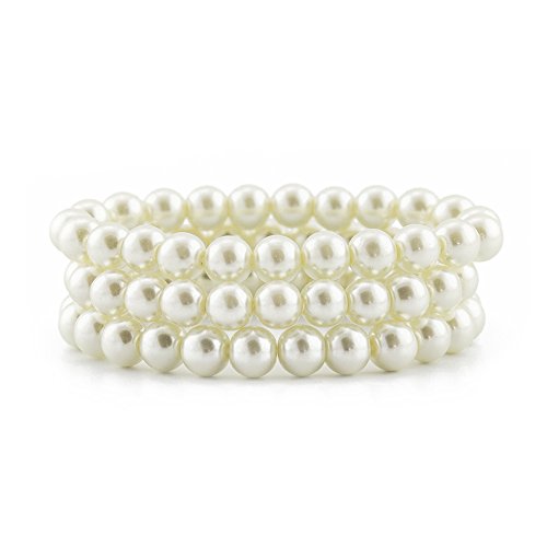 pearl-bracelet-pearl bead-stretch bracelet