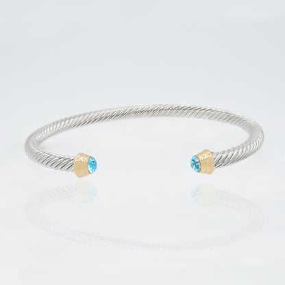 Crystal Cable Wrap Bracelet