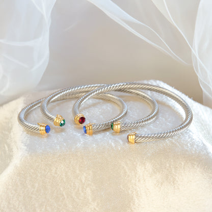 Crystal Cable Wrap Bracelet