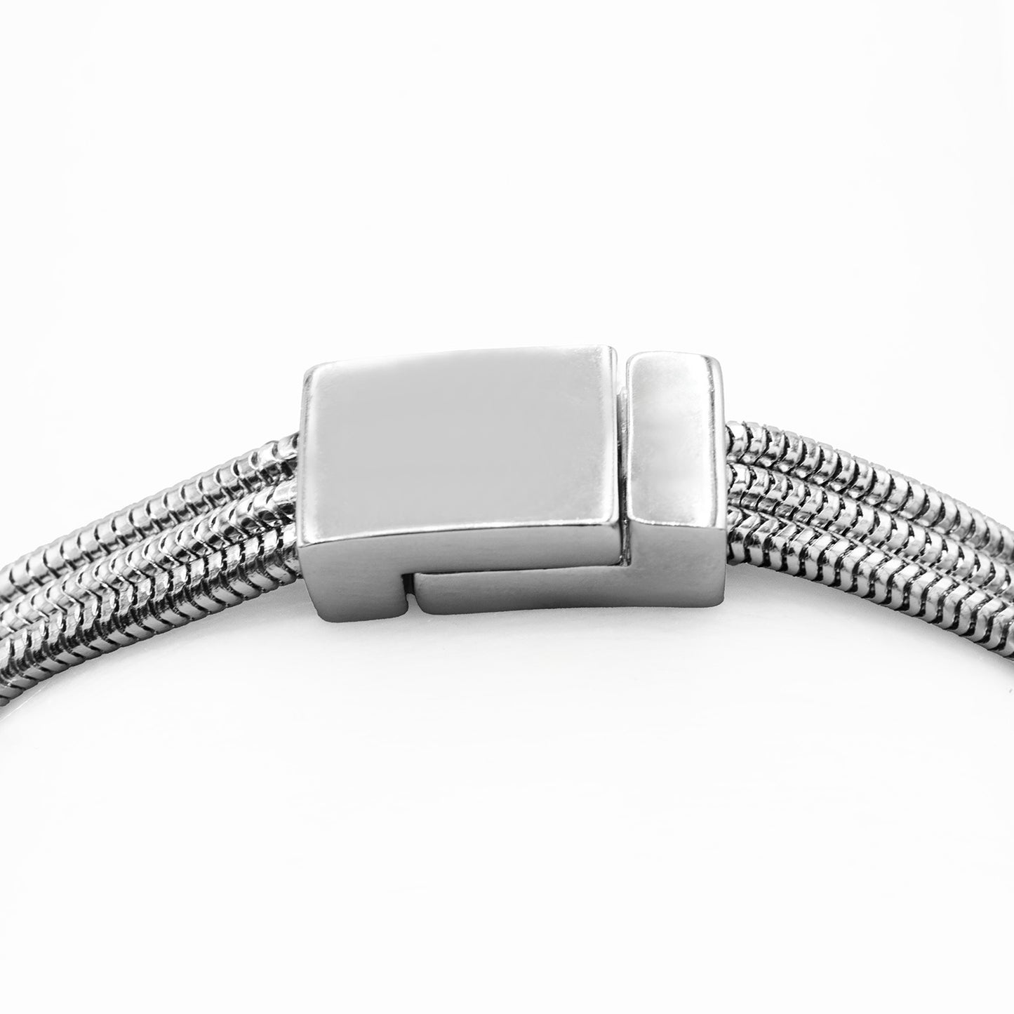 Elegant Triple Strand Austrian Crystal Rectangle Statement Bracelet with Magnetic Clasp