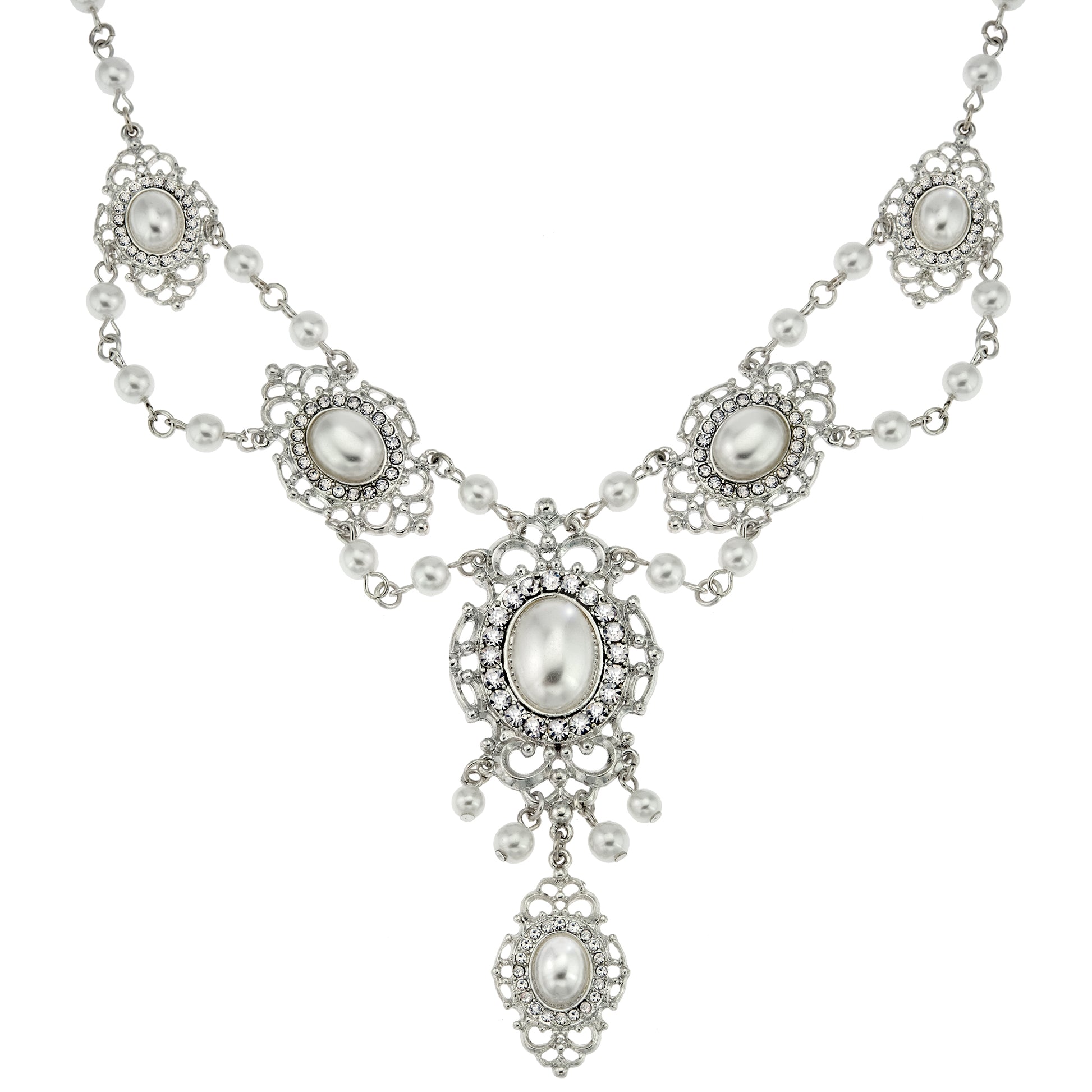 bridal jewelry-jewelry for the bride-brides necklaces-pearl necklace-prom jewelry-womens necklace-parl jewelry-statement necklace