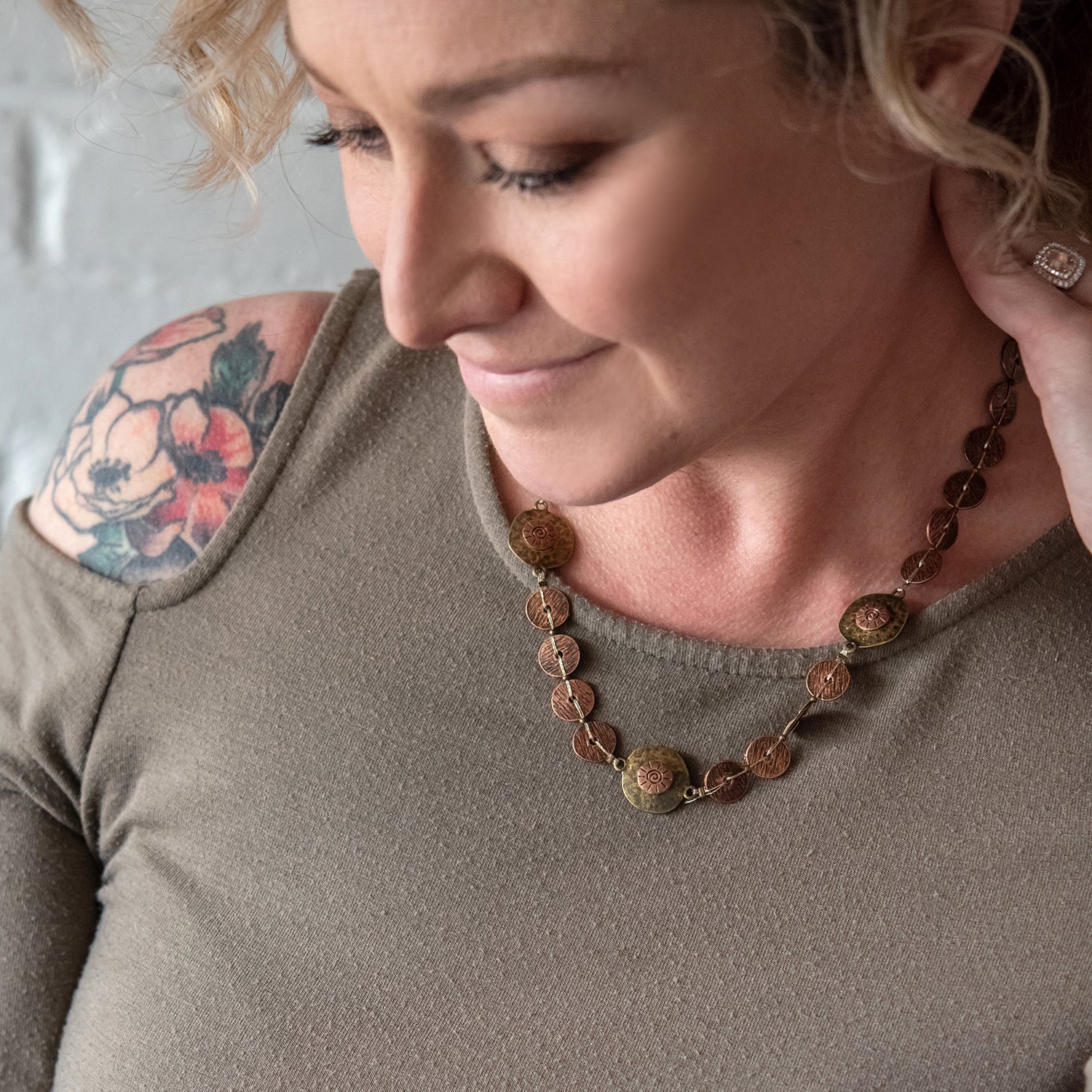 Bronze Beauty Brass Necklace