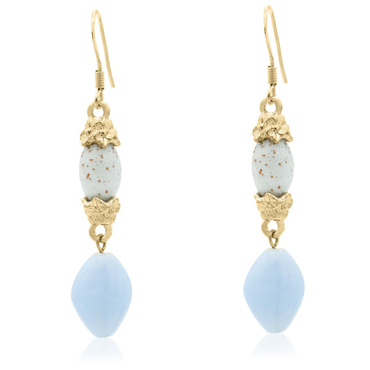 dangle earrings-white summer earrings-gold womens earrings