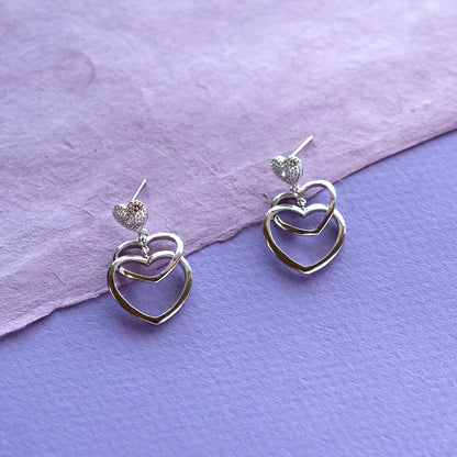 Heart-Dangle-Earrings-silver-post-earrings