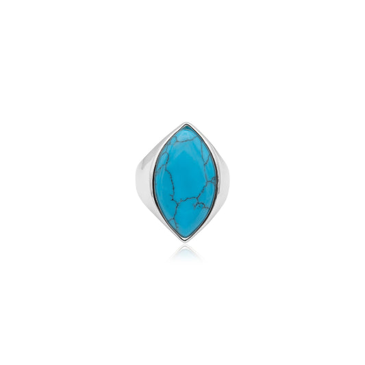 Turquoise Marquise Statement Ring