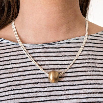 silver-liquid silver-gold-pendant-necklace