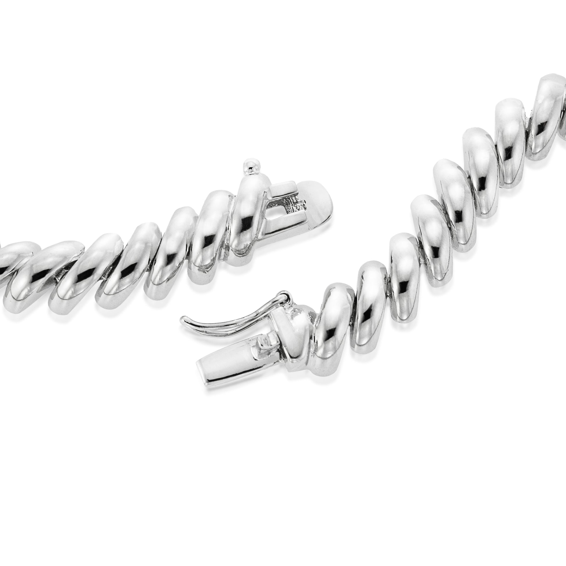 white gold necklace-silver necklace