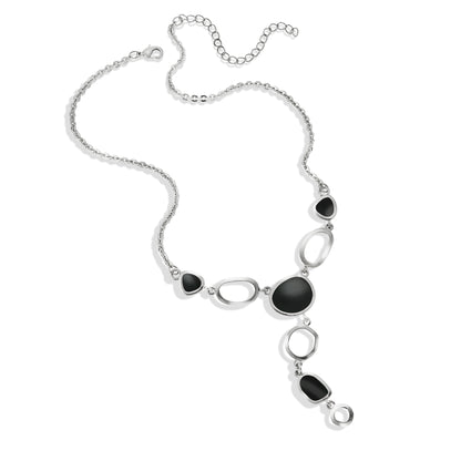 silver and black jewelry-womens jewelry