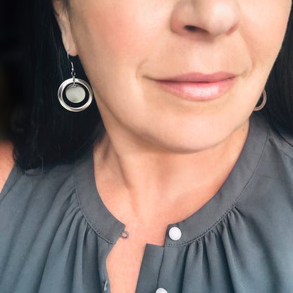 earrings-womens earrings-stainless steel jewelry-silver earrings-dangle earrings