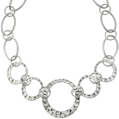 open link silver necklace-womens jewelry necklace