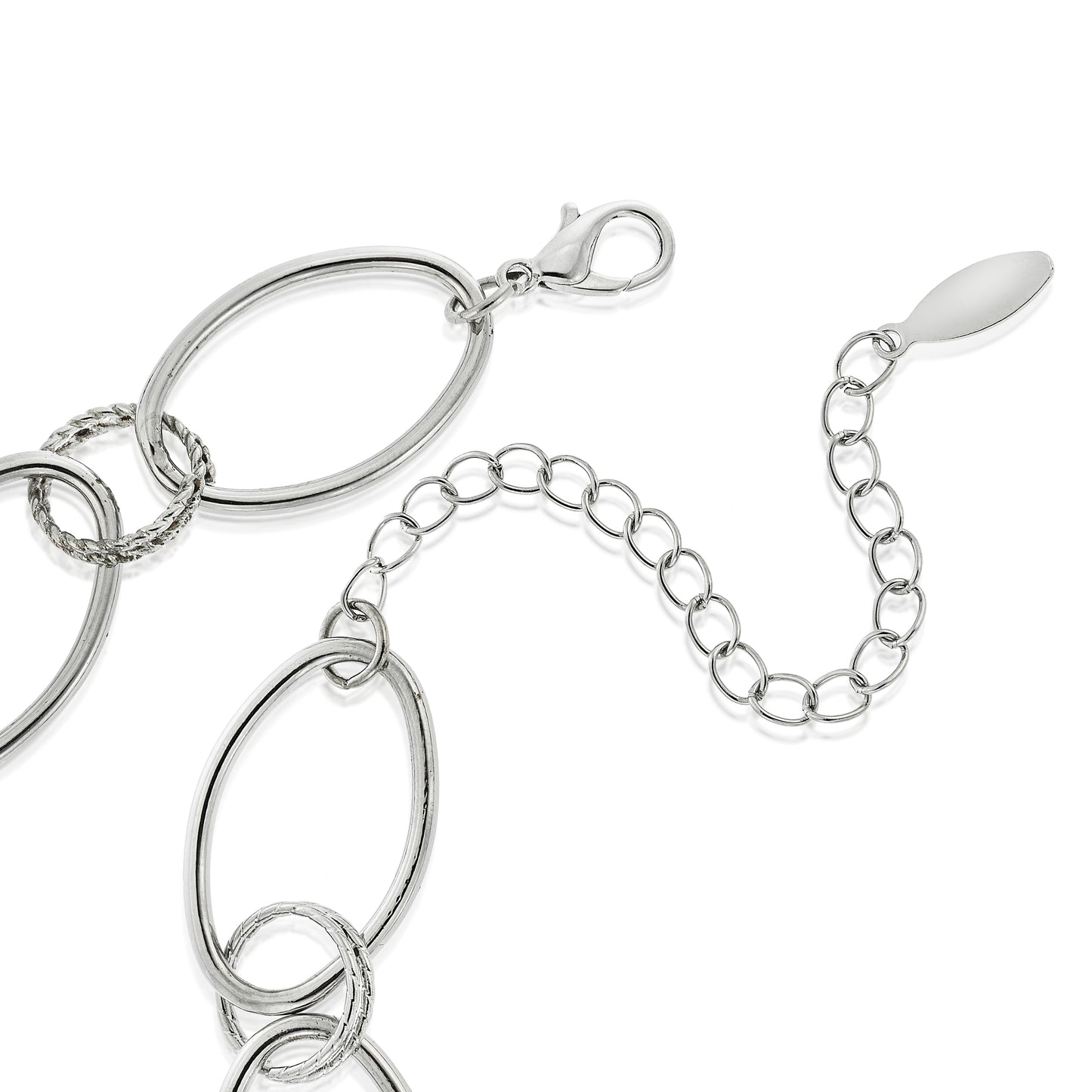 open link silver necklace-womens jewelry necklace