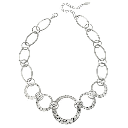 open link silver necklace-womens jewelry necklace