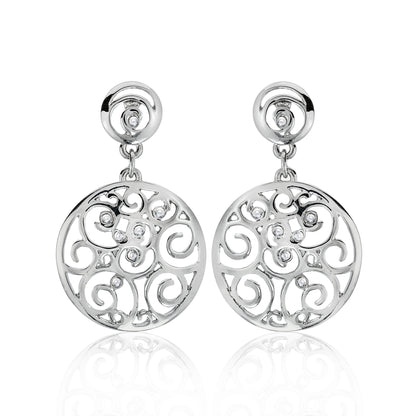 silver earrings-drop silver earrings