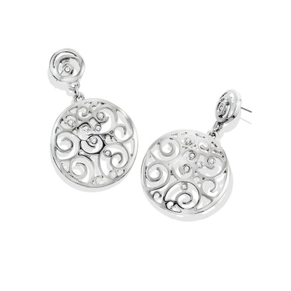 silver earrings-drop silver earrings