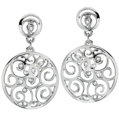 silver earrings-drop silver earrings