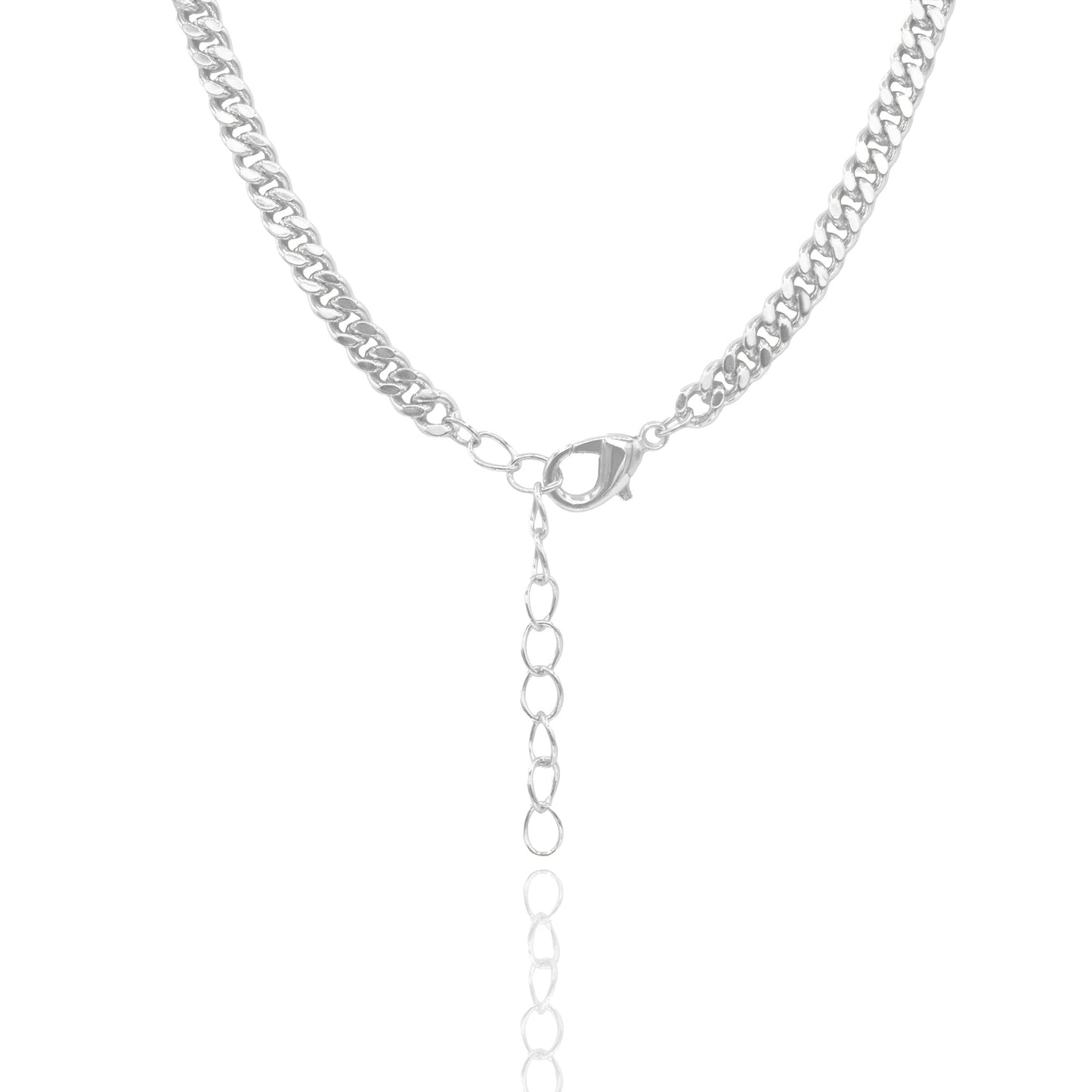 Cubic Zirconia Chain Necklace with Extender