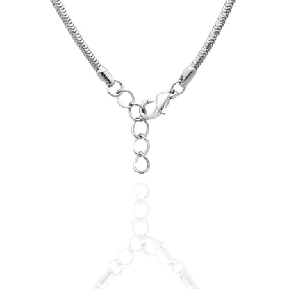 Austrian Crystal Heart Pendant Necklace with Extender Chain Silver Tone