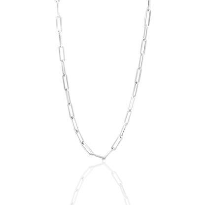 womens-girls-paper clip-chain necklace