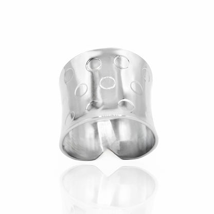 stainless steel fashion womens ring