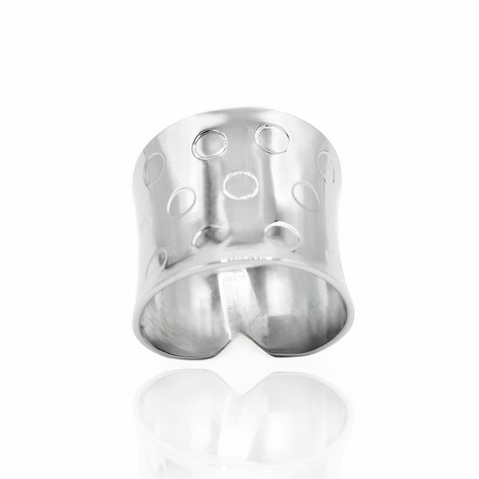 stainless steel fashion womens ring