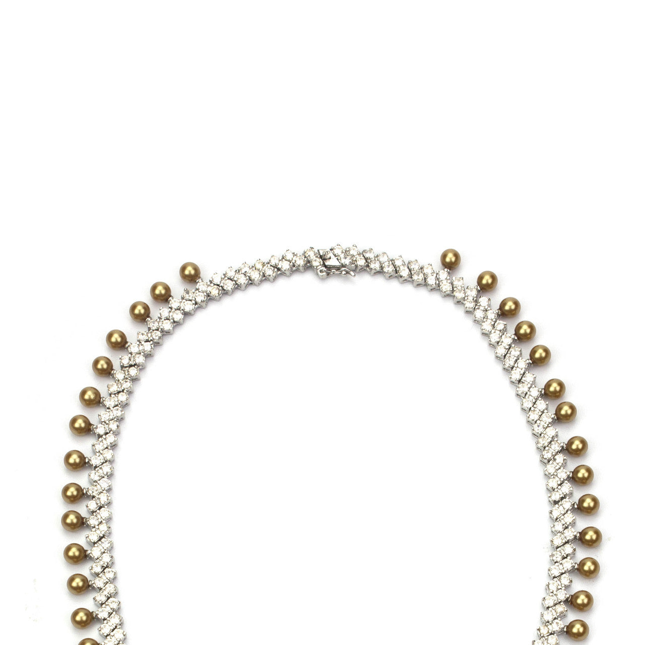pearl-cubic zirconia-bridal-necklace