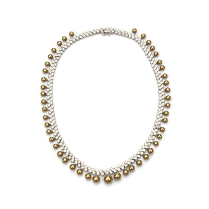 pearl-cubic zirconia-bridal-necklace