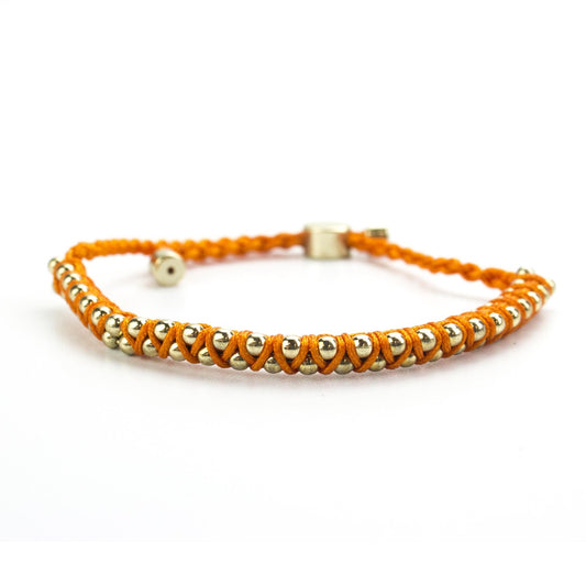 BFF Orange Cord Bracelet