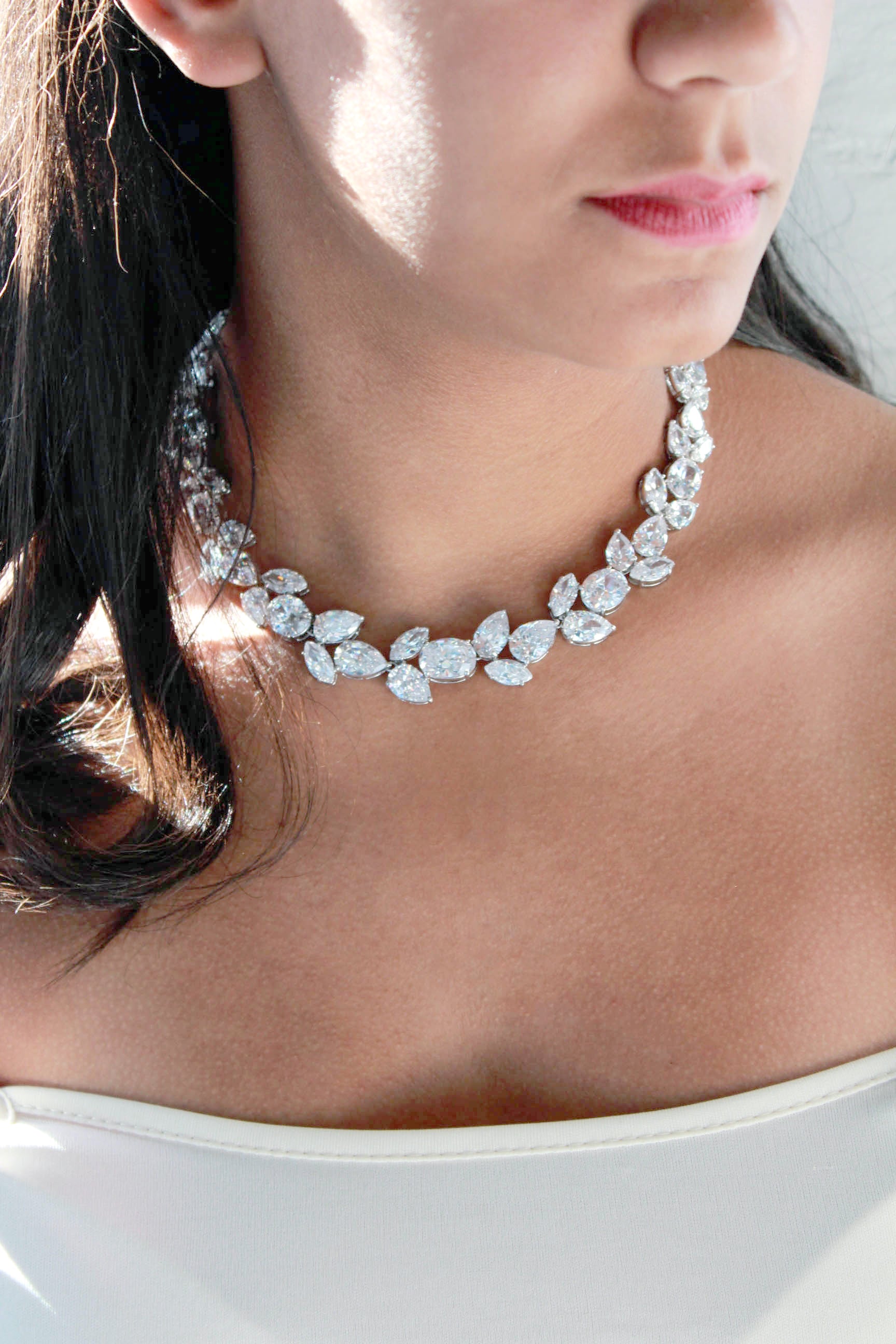 cubic zironia-necklace-bridal-jewlery