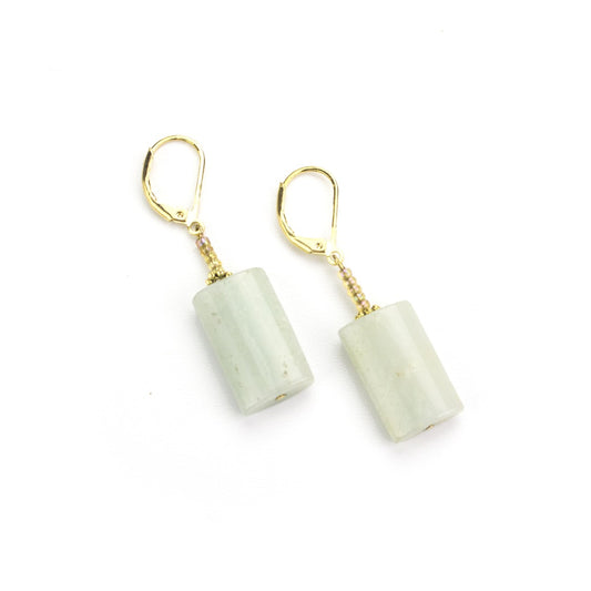 Genuine Amazonite-Earrings