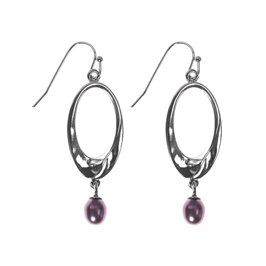 Finesse Glass Pearl Drop Earrings