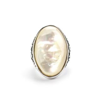 genuine-mother of pearl-statement-ring