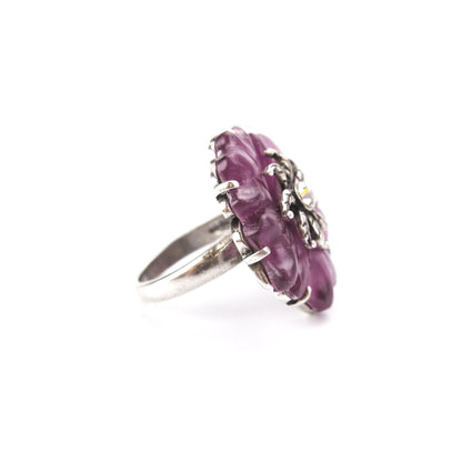 Martina Pink Flower Ring