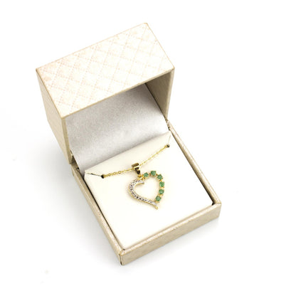 Loving Embrace Genuine Stone Heart Necklace