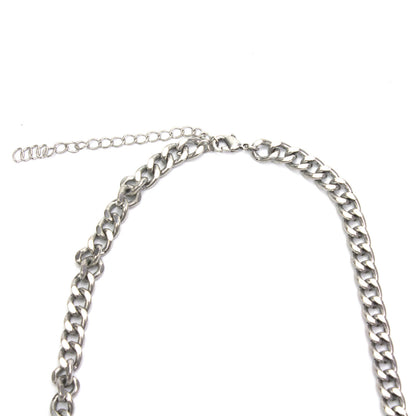 Braided Multi-Chain Statement Necklace with Crystals and Glass Pearls - 26 Inch Mixed Metal Fashion Necklace