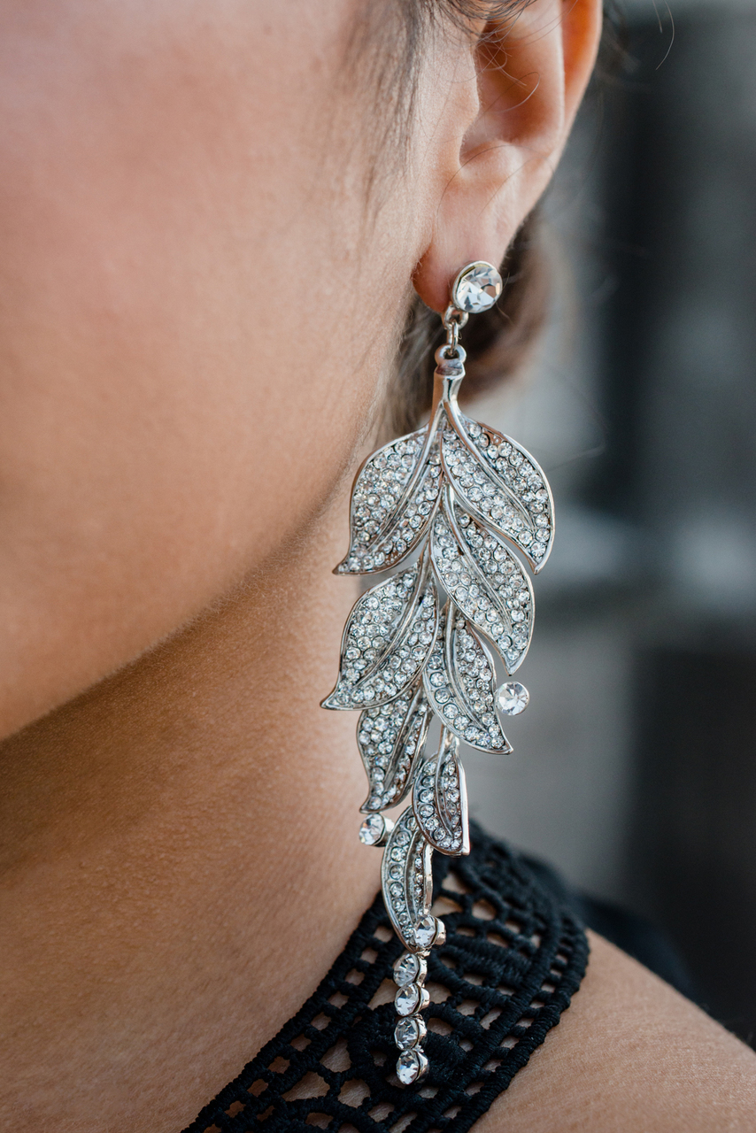 Crystal Petals Earrings